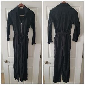 Seen Worn Kept Jumpsuit Sz 2 Hayden Utility Zip Front Long Sleeve Boiler Suit